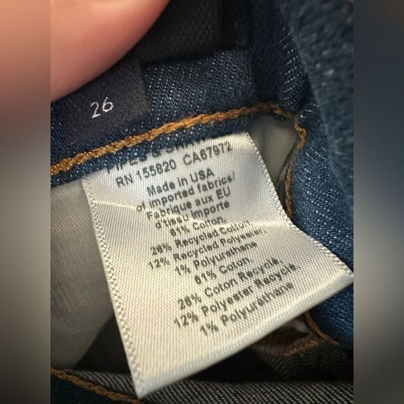 Veronica Beard Carly Kick Flare Crop Cropped High Rise Jeans Size 26 Denim - Picture 6 of 7